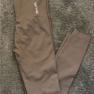 DFYNE Women's Brown Leggings